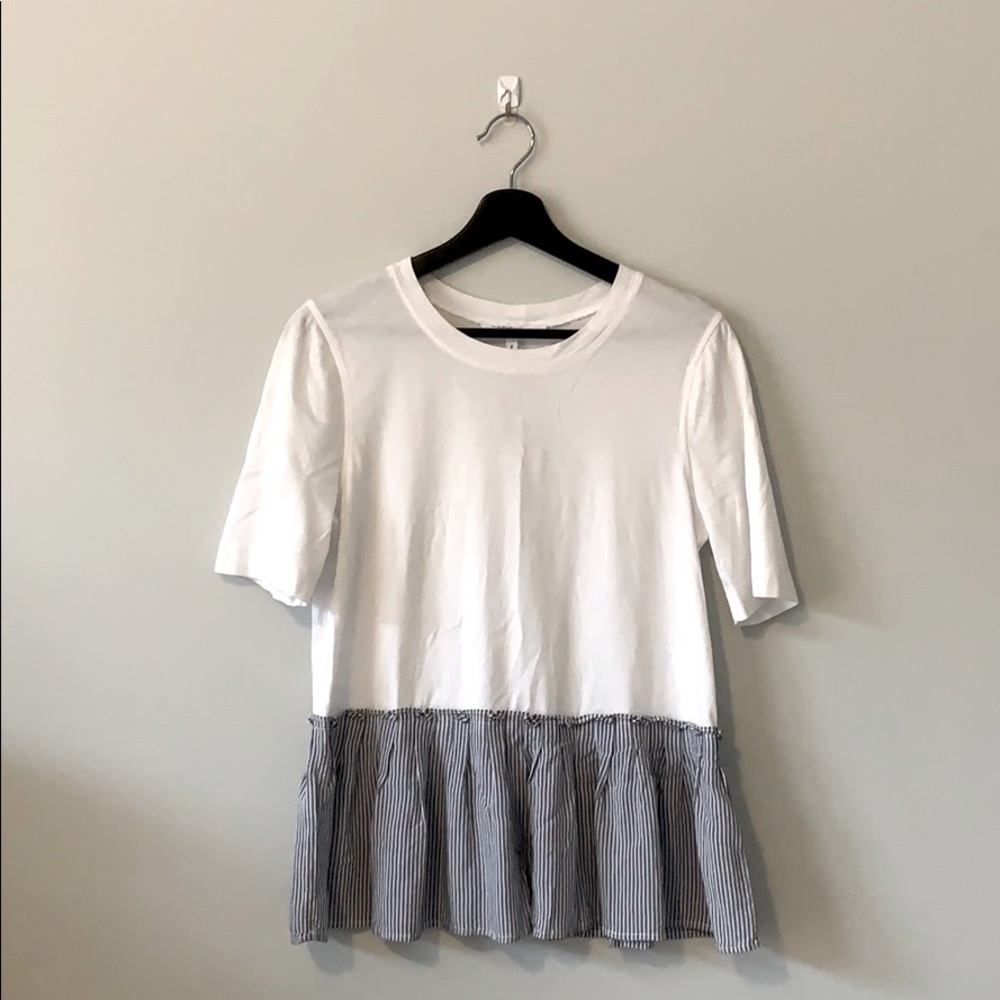 BCBG peplum top